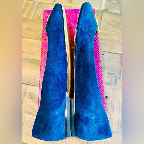 Tory Burch Chelsea Ballet Flats - Suede in Royal Navy - Picture 4 of 5